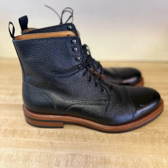 Beckett Simonon Black and Brown Leather Men's Boots